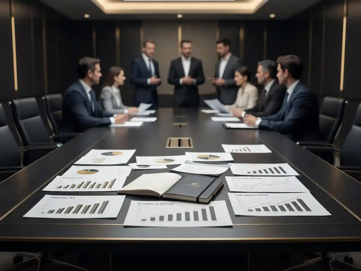 Ambiente corporativo de liderança